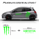 Kit stickers Monster Energy Vert Fluo