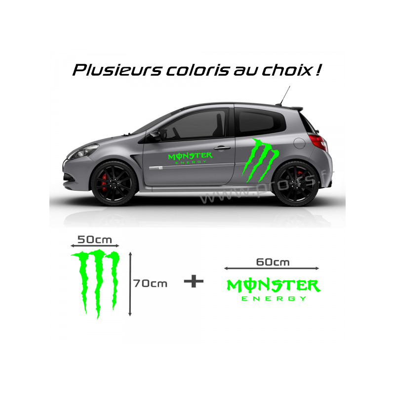 Stickers jante Monster Energy - Kit Déco jantes Monster Energy