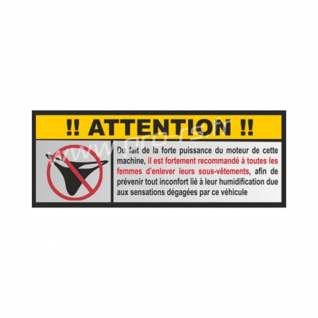 Sticker Attention délire