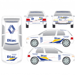Kit déco Clio 1 DIAC 