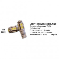 Ampoule Led T10 W5W Blanc (0024) - Pro-RS