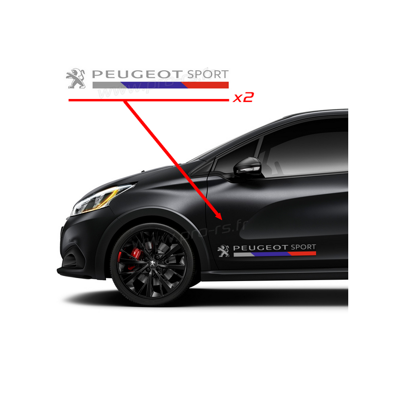 Kit Stickers Peugeot Sport Lion 2016 40cm - STICK AUTO