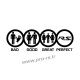 Sticker Bad Good Great Perfect RS