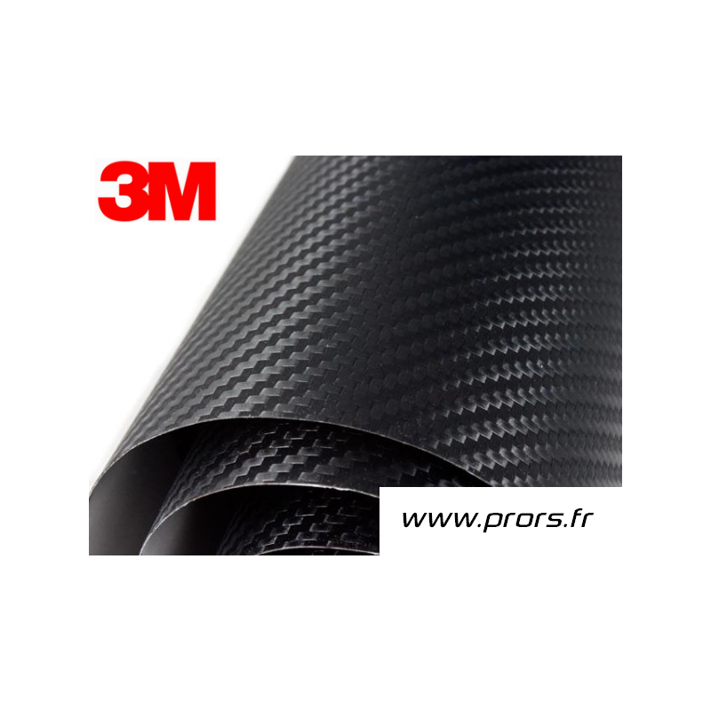 Feuille Adhésif Carbone Noir 38x25cm thermoformable & 3D - Pro-RS