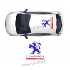 Stickers de toit Peugeot Sport B