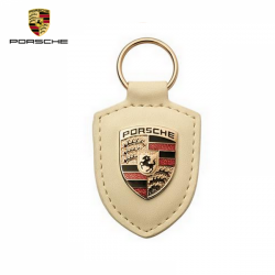 Porsche Porte-clés écusson Blanc