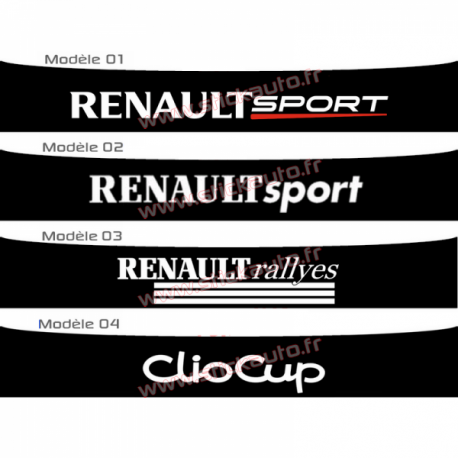 Bandeau pare soleil Renault Sport H