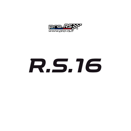 Sticker Renault RS16 type Clio 4 R.S. 16