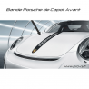 Stickers bandes Porsche de capot avant