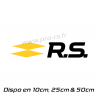 Sticker Renault RS 17 noir et jaune