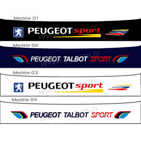 AUTOCOLLANT STICKER PARE BRISE PARE SOLEIL BLEU PTS PEUGEOT 309