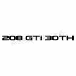 Sticker Peugeot 208 GTI 30TH