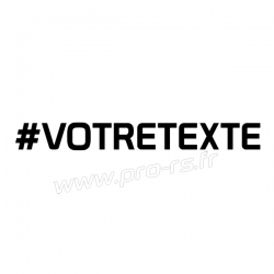 Sticker Hashtag (à personnaliser)