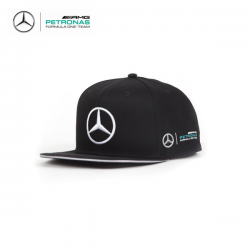 Casquette plate MERCEDES AMG Lewis Hamilton noire - Formule 1 