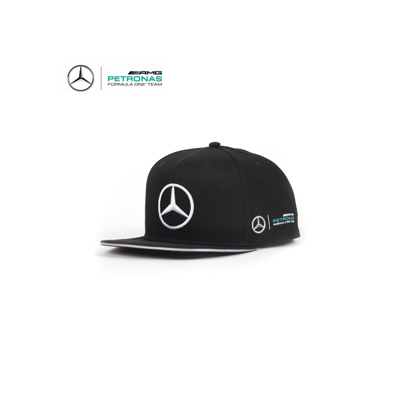 Casquette plate MERCEDES AMG Lewis Hamilton noire - Formule 1 - Pro-RS