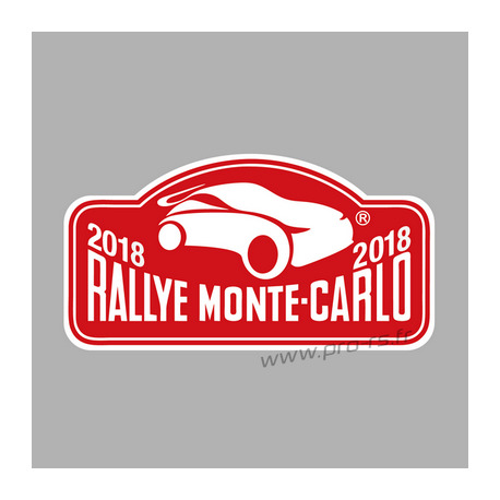 Plaque de Rallye DAKAR 2018 en autocollant