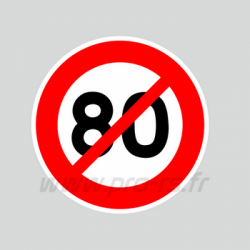 Stickers Non 80 km/h