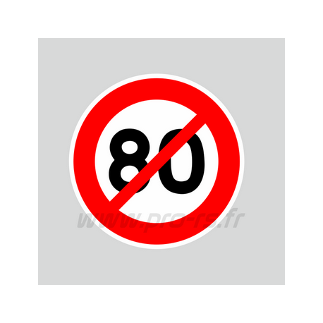 Stickers Non 80 km/h