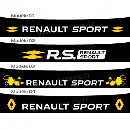 Bandeau pare soleil Renault Sport 2016 Type 4