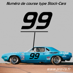 Numéro de course type Stock-Cars