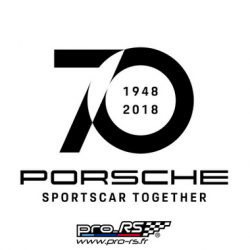Sticker Porsche 70ans 1948 2018