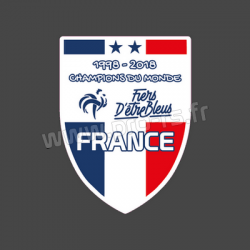Sticker France Foot Champion 1998 2018