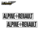 Kit 2 Stickers Alpine Renault