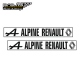 Kit 2 Stickers Alpine Renault