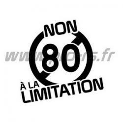 Sticker Non à la Limitation 80