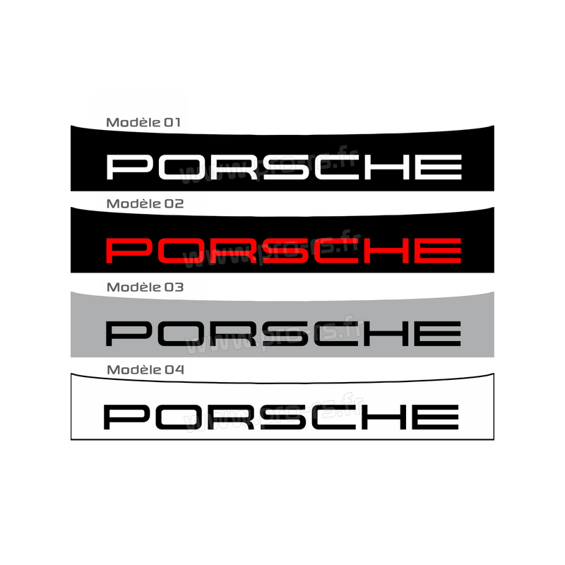 Pare - soleil pour toutes Porsche, avec logo central