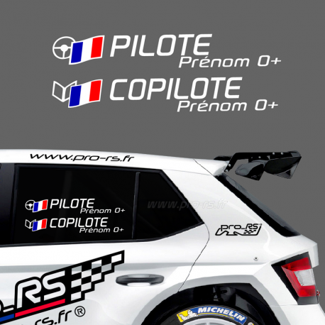 Kit Nom Pilote Copilote modèle 4