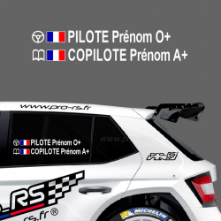 Kit Nom Pilote Copilote modèle 3