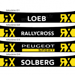 Bandeau pare soleil Loeb RX RallyCross Solberg