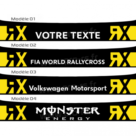 Bandeau pare soleil Loeb RX RallyCross