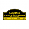 Plaque de Rallye Espagne 2018 en autocollant