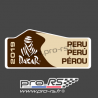 Plaque de Rallye DAKAR 2018 en autocollant