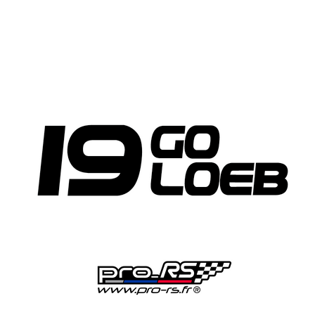 Sticker Loeb Elena 19 Go World Rally