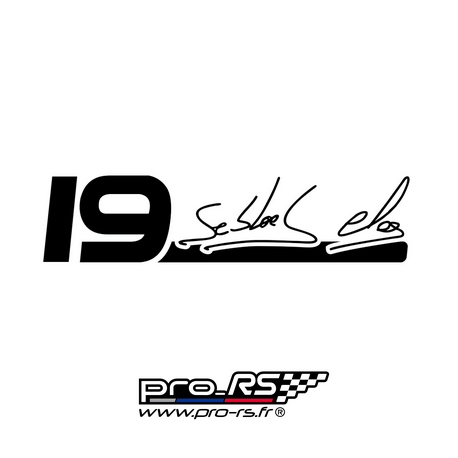 Sticker Loeb Elena 19 Go World Rally