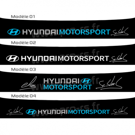 Bandeau pare soleil Hyundai Motorsport