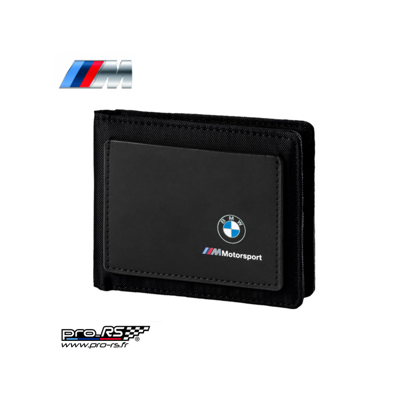 Portefeuille BMW en Cuir Noir issu Collection Officielle BMW