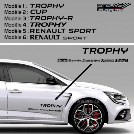 Sticker RS Kit Trophy et Sponsors - Pro-RS