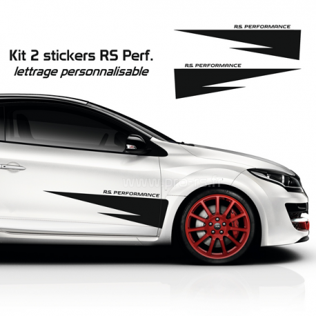 Kit 2 Stickers Latéraux RS Performance Renault
