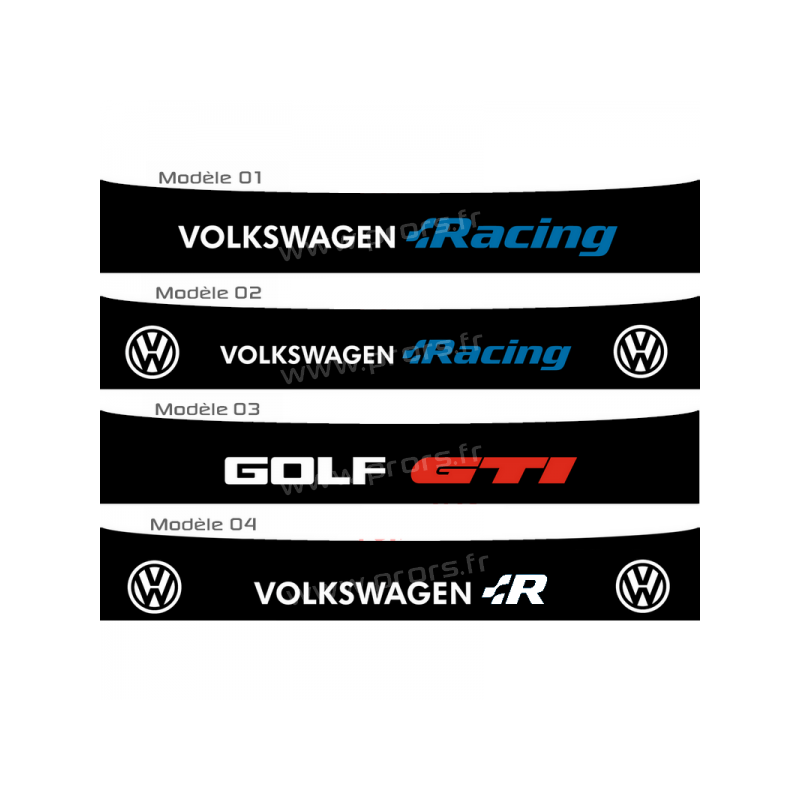 Stickers bandeau pare brise VW GTI –