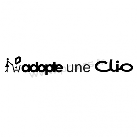 Sticker Adopte une Clio