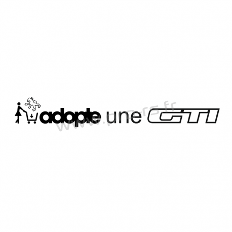 Sticker Adopte une GTi