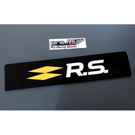 Cache plaque Renault Sport RS Noir Eco - Pro-RS