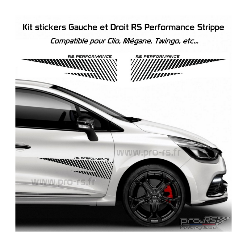 Stickers pour Renault Sport RS Sport - X2 Autocollants carrosserie - vinyl  PRO