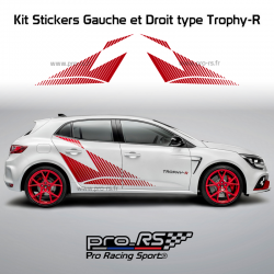 Kit 2 Stickers Latéraux XL Mégane Trophy R Renault Sport