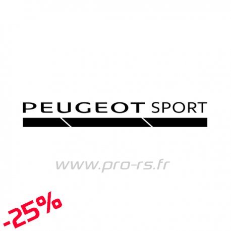 Logo Peugeot Sport Noir