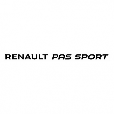Sticker Renault Pas Sport - Pro-RS